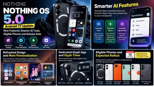 Nothing OS 5.0: New Features, Android 17 Update and Eligible Phones